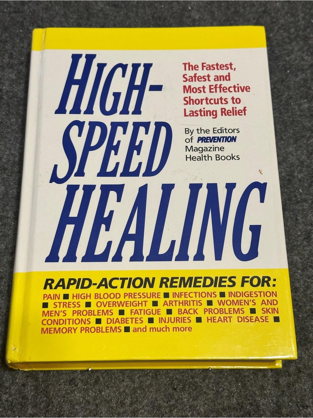 1991 hardcover book High-Speed Healing